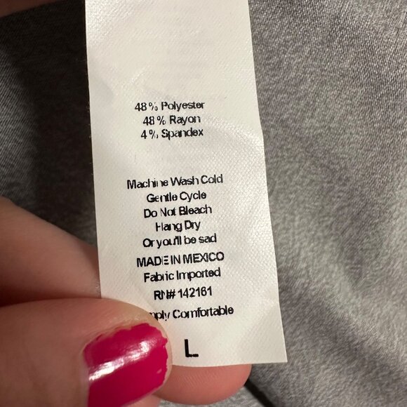 Lularoe Womens Medium Solid Gray Short Sleeve Carly Dress High Low Midi Hem - Picture 6 of 8